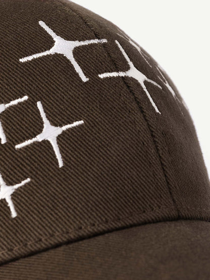 Horizon Stars Embroidered Cap Mocha