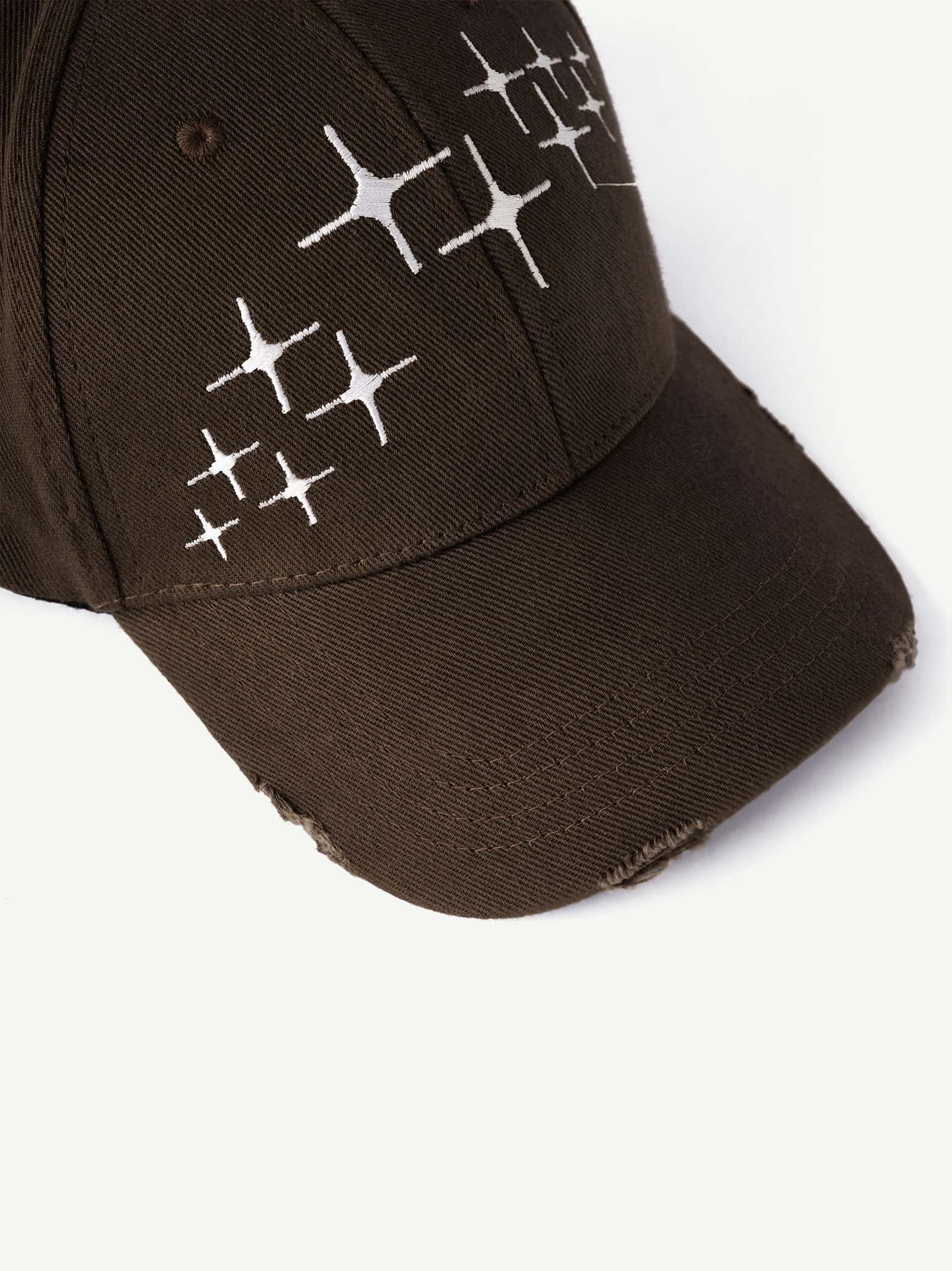 Horizon Stars Embroidered Cap Mocha