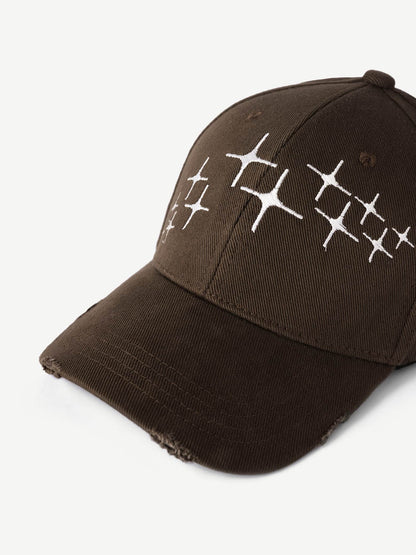 Horizon Stars Embroidered Cap Mocha