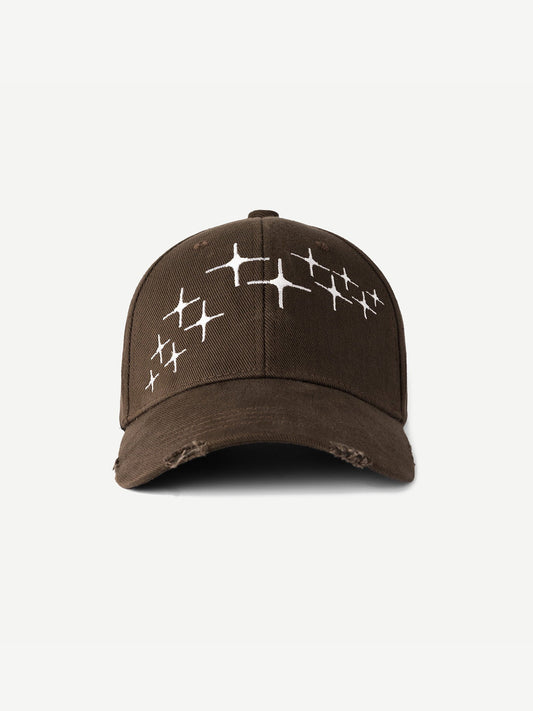 Horizon Stars Embroidered Cap Mocha