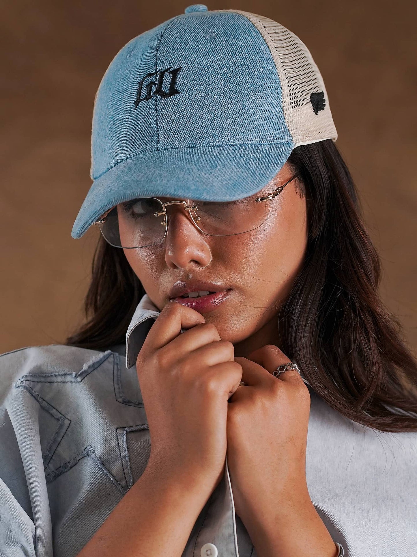 Classic Denim Trucker Cap Iced